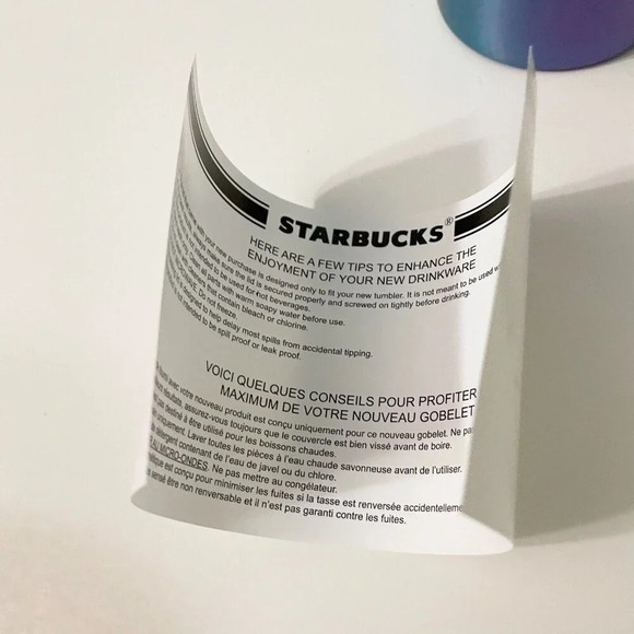 Starbucks 2014 Iridescent Cold Cup Stainless Steel  Tumbler 16 oz - Picture 9 of 16